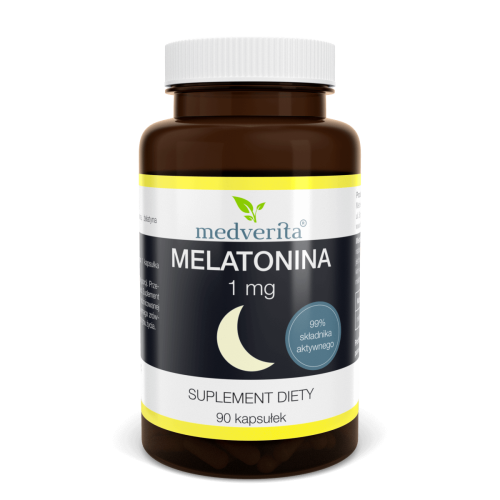 MEDVERITA Melatonina 1 mg Melatonin 90 kaps.