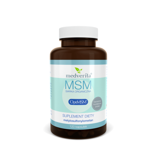 MEDVERITA MSM Siarka Organiczna OptiMSM® 500 mg 120 kaps.