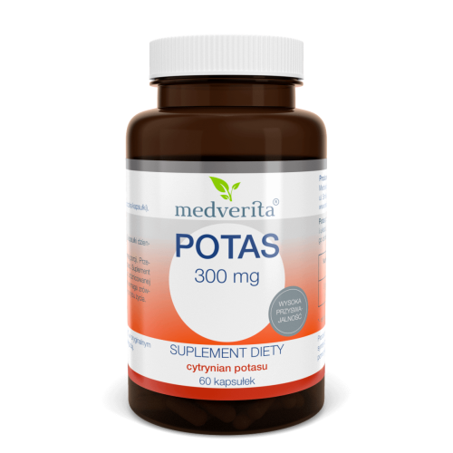 MEDVERITA Potas Cytrynian Potasu 300 mg 60 kaps.