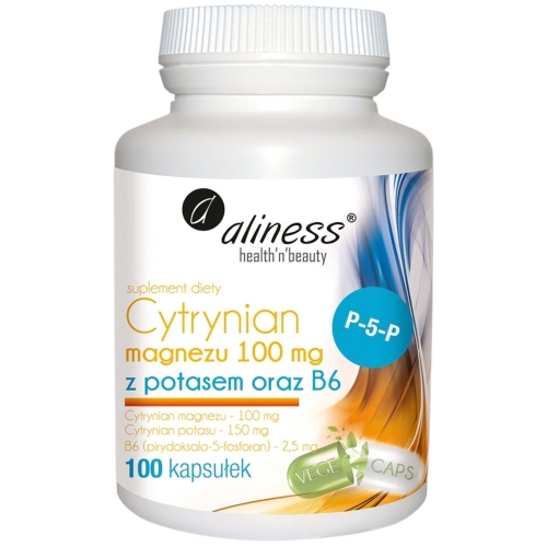 cytrynian magnezu z potasem aliness