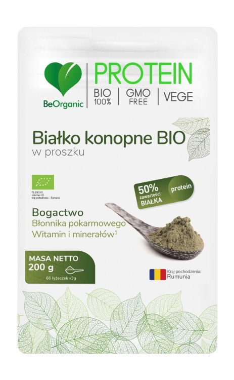 beorganic białko konopne bio