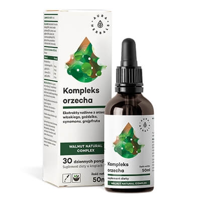orzech kompleks w kroplach aura herbals