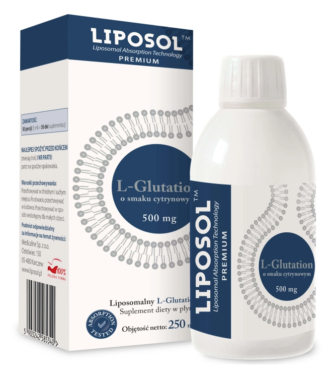Liposol L-Glutation 500mg, 250ml