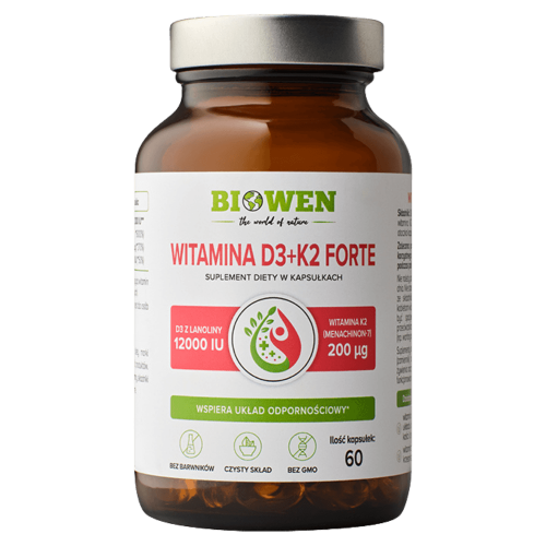 Witamina D3+K2 Forte Biowen