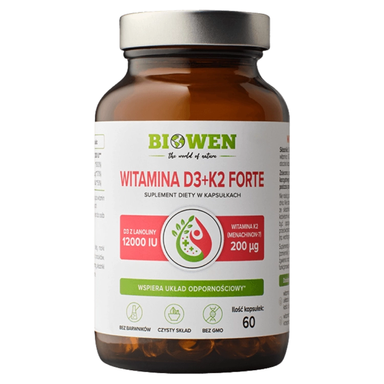 Witamina D3+K2 Forte Biowen
