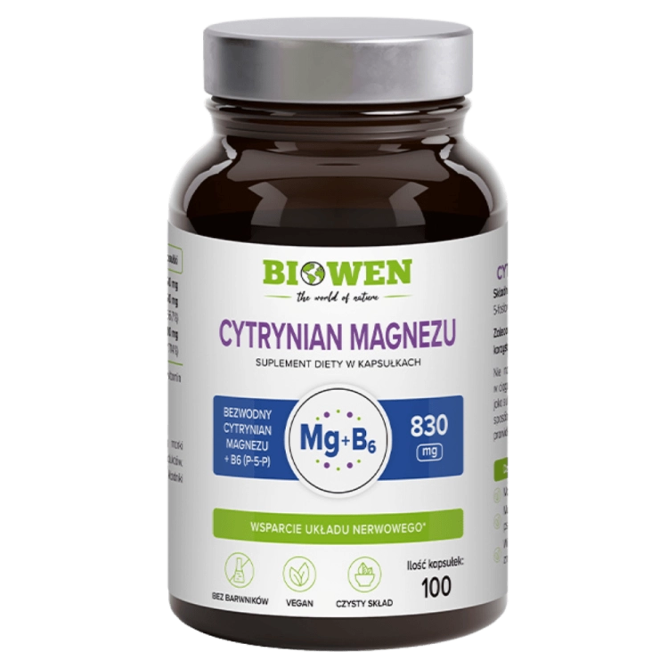 Cytrynian Magnezu Biowen