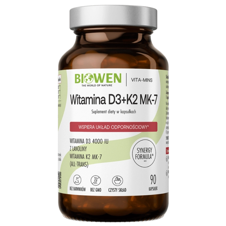 Witamina D3+K2MK7 Biowen