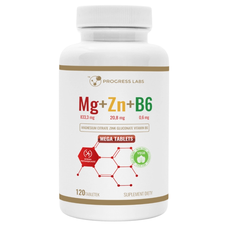 Magnez Cynk B6 Progress Labs