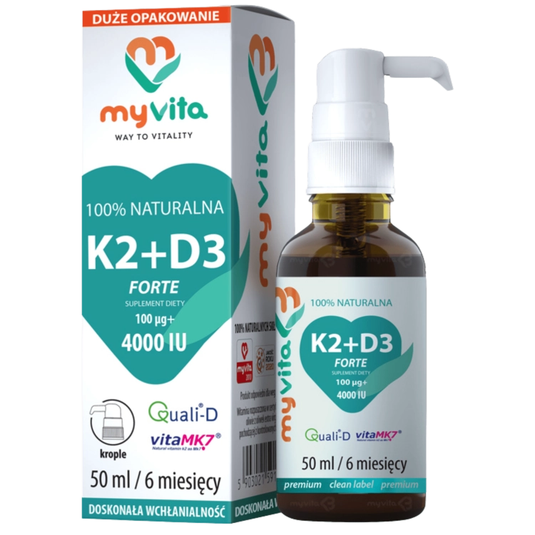 Witamina K2 + D3 FORTE MyVita