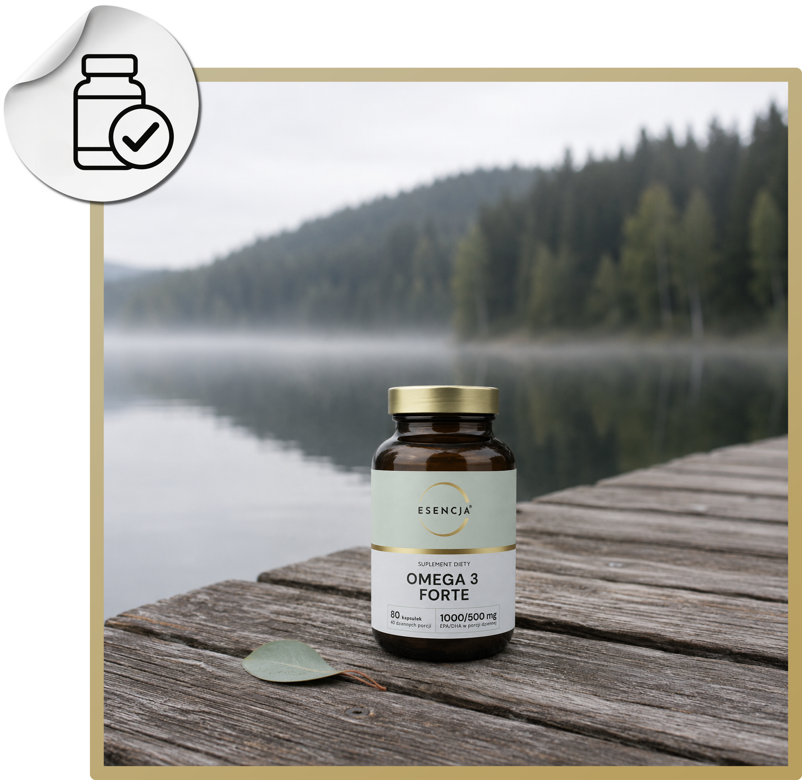 ESENCJA® Omega 3 Forte 1000/500 mg EPA/DHA 80 kaps.